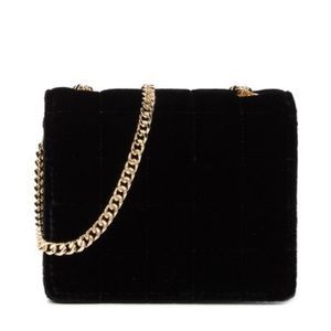 French Connection Laine Quilted Velvet Crossbody